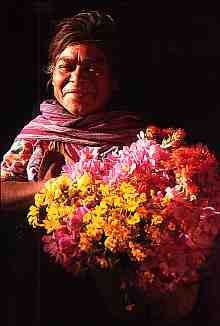 indigenous flower vendor - photo by Jurgen Bavoni