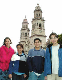 Annette, Veronica, Nahum and Beto in Morelia