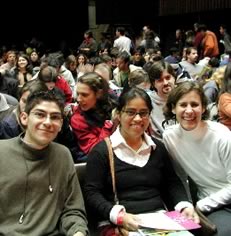 Nahum, Veronica (center) and Annette at the conference